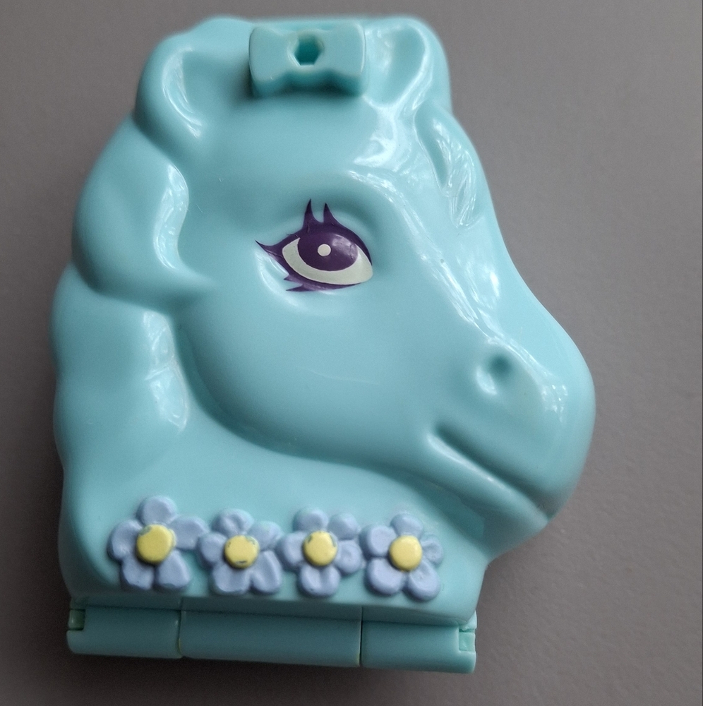 Blue Bird Vintage Polly Pocket Pony Head Compact Only